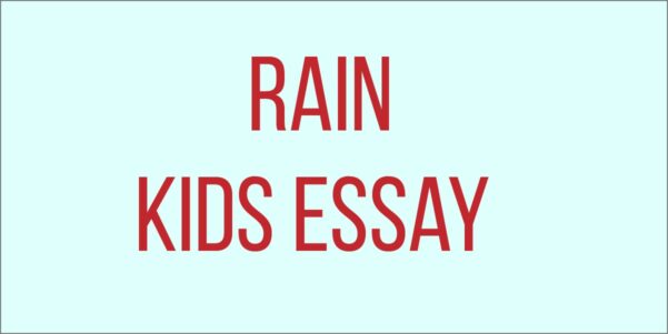 rain kids essay