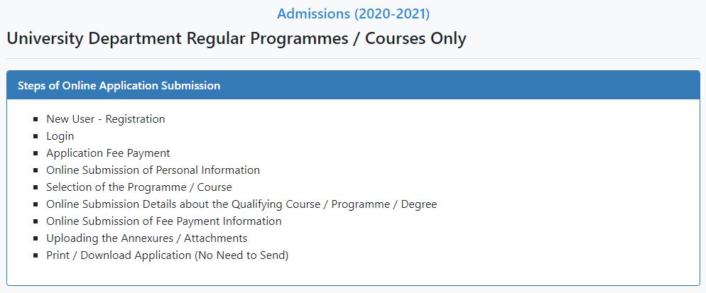 bharathidasan university admission 2020
