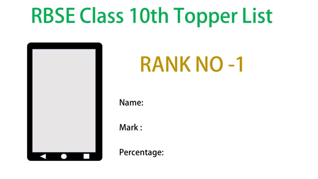RBSE Class 10th topper rank no 1 rajresults nic in