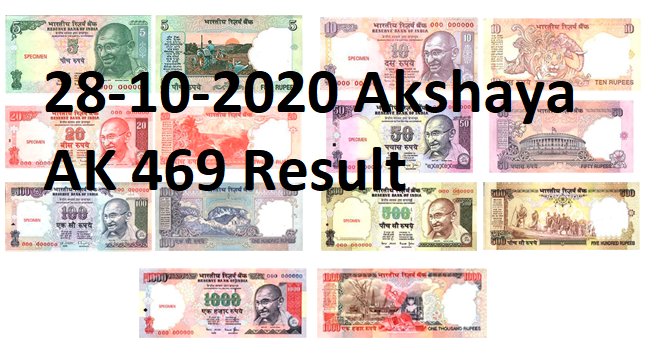 28-10-2020 Akshaya AK 469 Result
