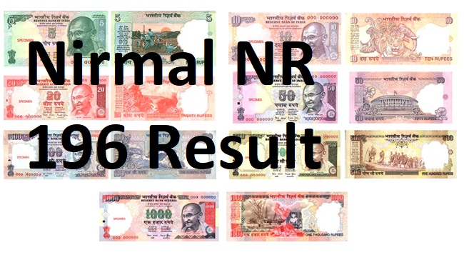 30-10-2020 Nirmal NR 196 Result