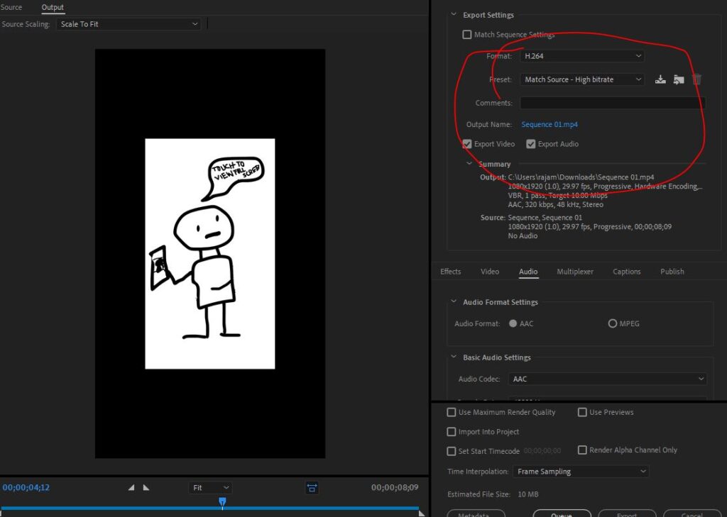 Create Youtube Shorts Video using Adobe Premiere Pro Step 3