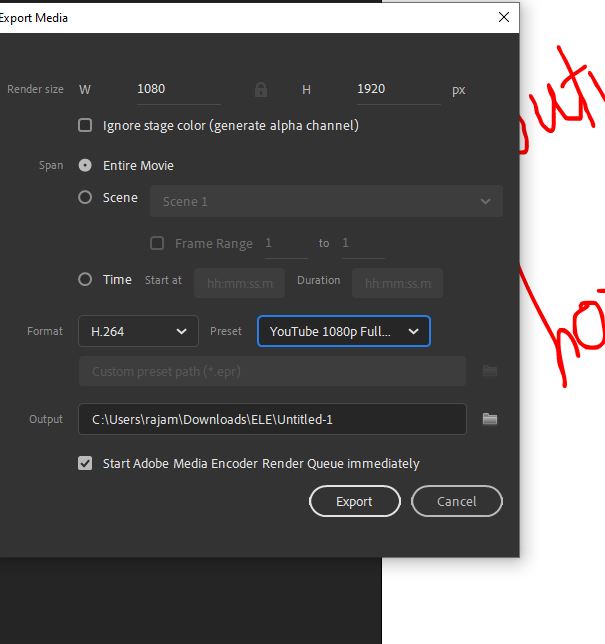 Create Youtube Shorts Video using Adobe After Effects Step 3