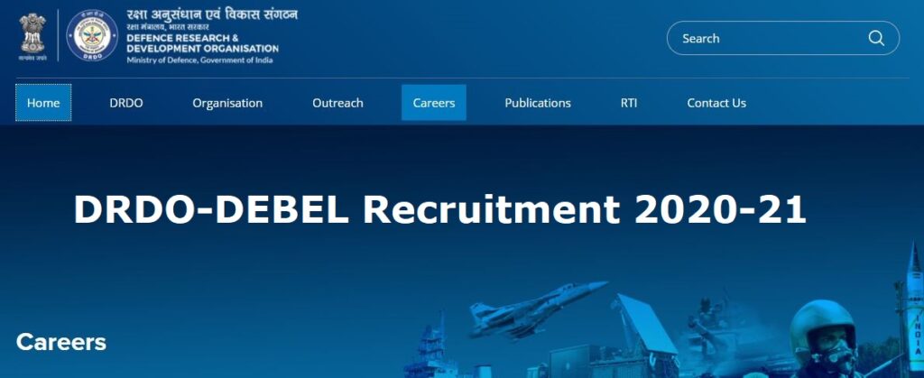DRDO-DEBEL Recruitment 2020-21