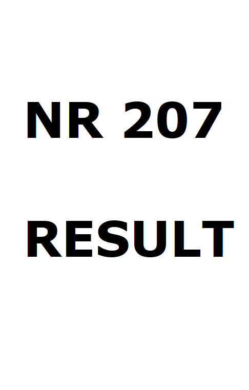 15-01-2021 Nirmal NR 207 Result