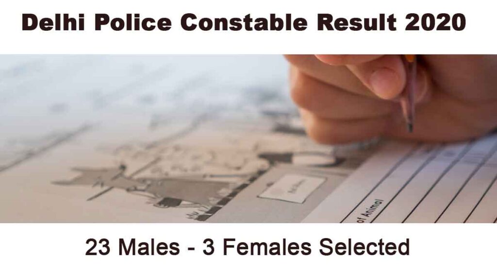 Delhi Police Constable Result 2020