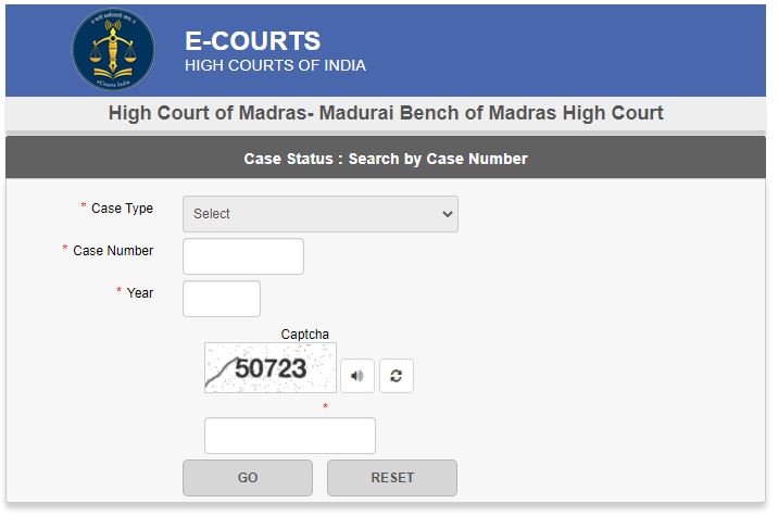 Madurai bench of madras high court case status