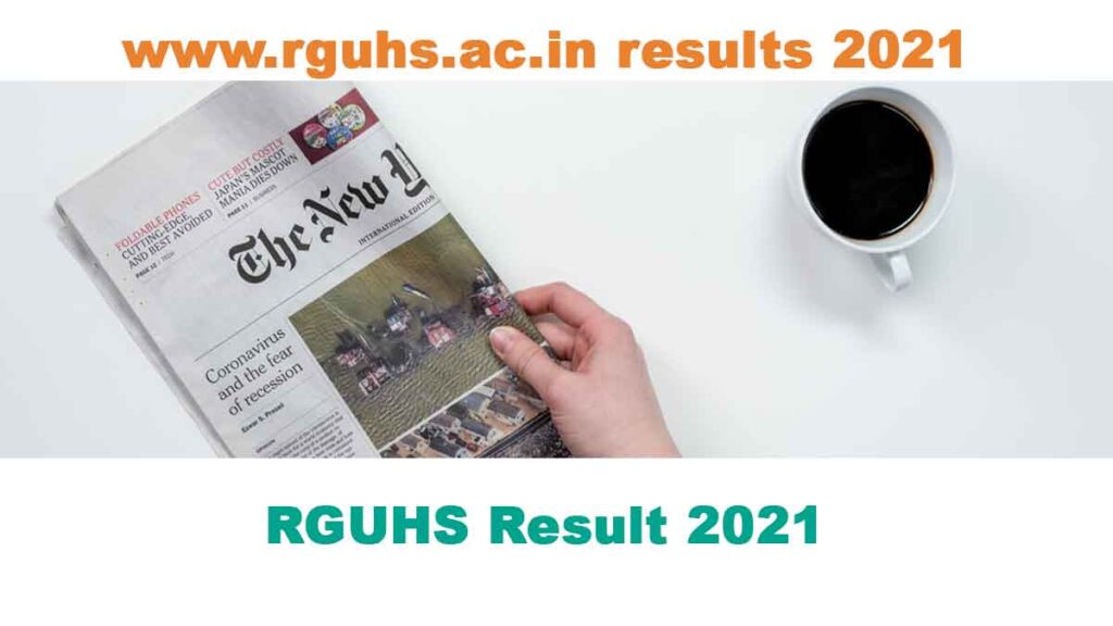 www.rguhs.ac.in results 2021