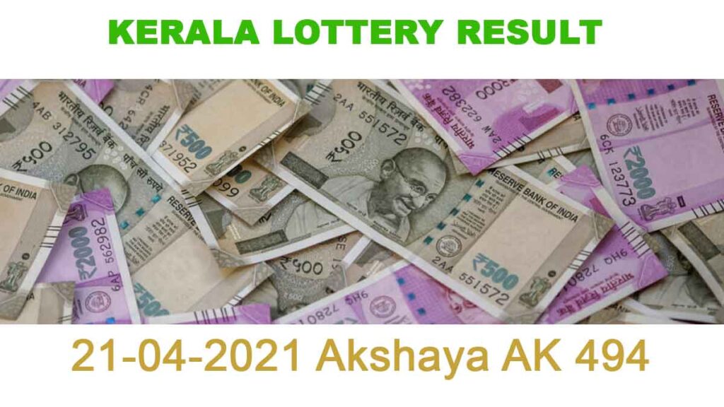 21-04-2021 Akshaya AK 494 Result