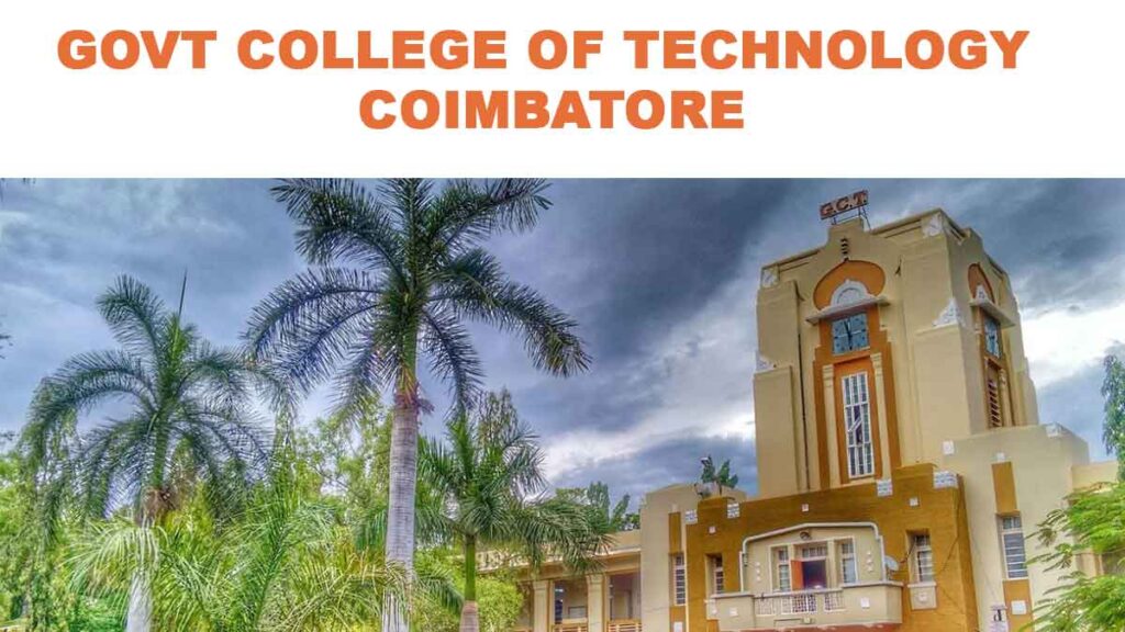 GOVT COLLEGE OF TECHNOLOGY COIMBATORE