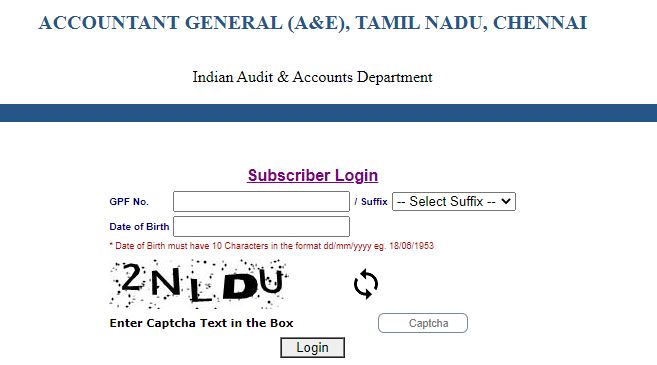 HOW TO DOWNLOAD TPF ACCOUNT SLIP Via www.agae.tn.nic.in 