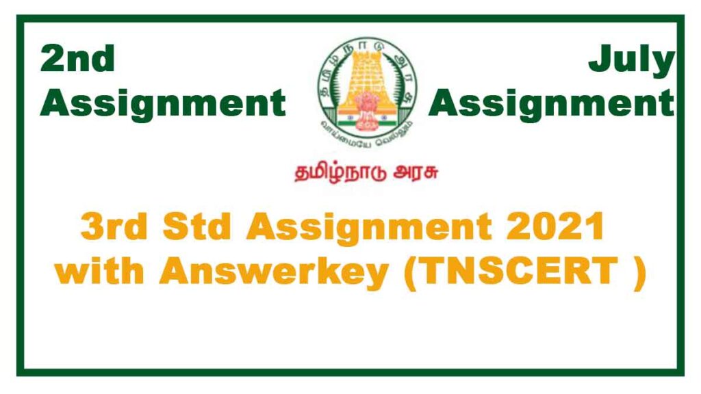 3rd 2nd Assignment July 2021(With Answers) All Subjects Tamilnadu Stateboard