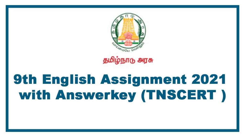 9th English Assignment 2021 with Answer