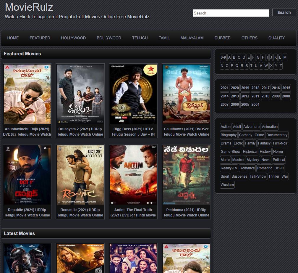 movierulz  2021 Movies Download