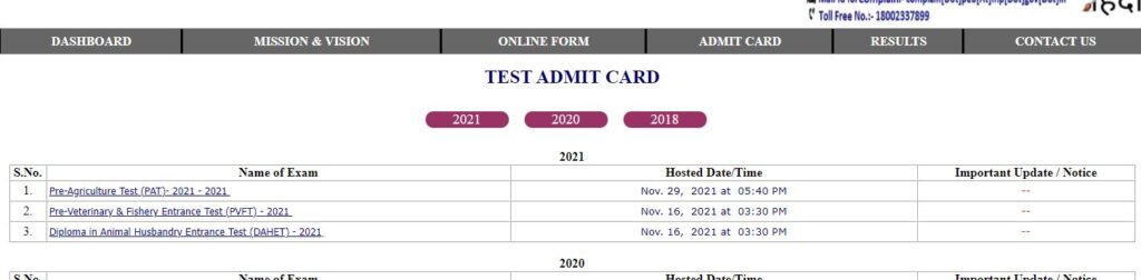 Madhya pradesh mp peb pre agriculture test mp pat entrance exam admit card 2021