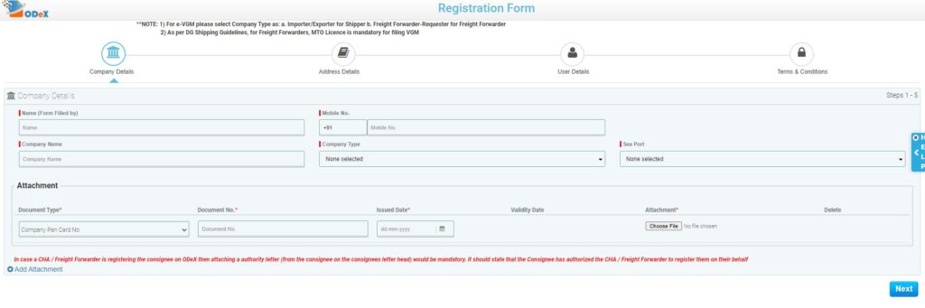 Odex Login Registration