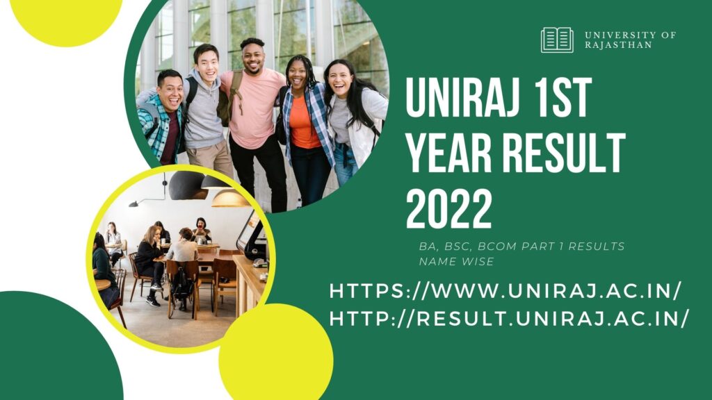 www.result.uniraj.ac.in 1st Year Result 2022