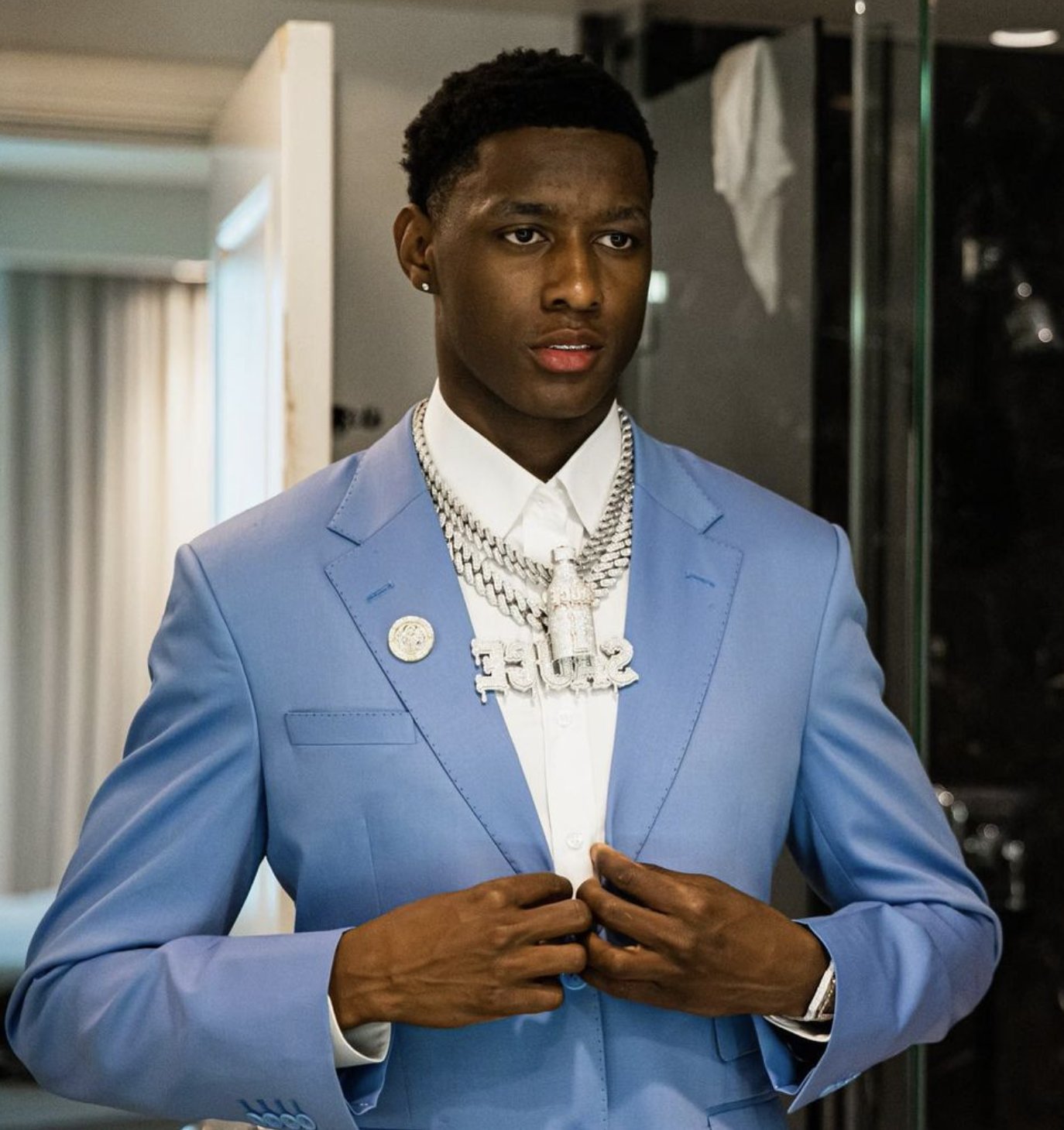 Ahmad Gardner showed off awesome 'Sauce' necklace at NFL Draft